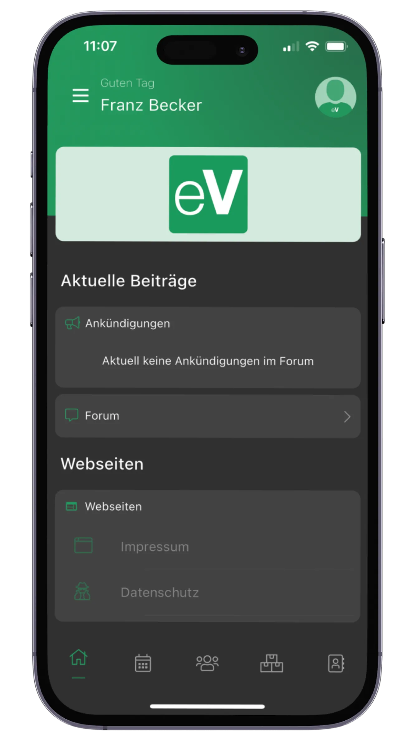 easyVerein App auf dem Smartphone